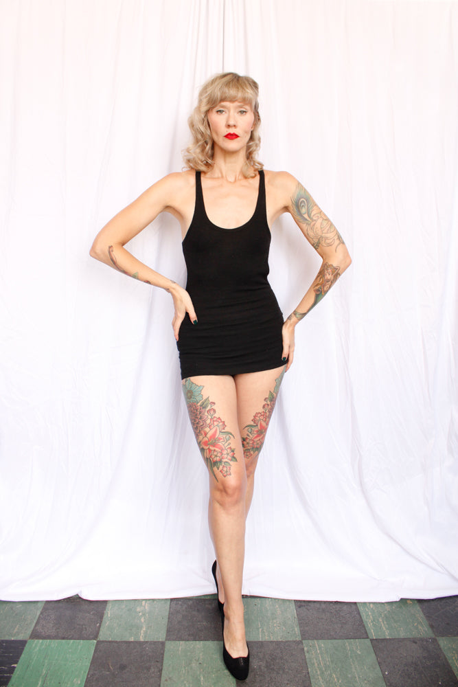 1920s Wool Jantzen Black Bathing Suit - Small