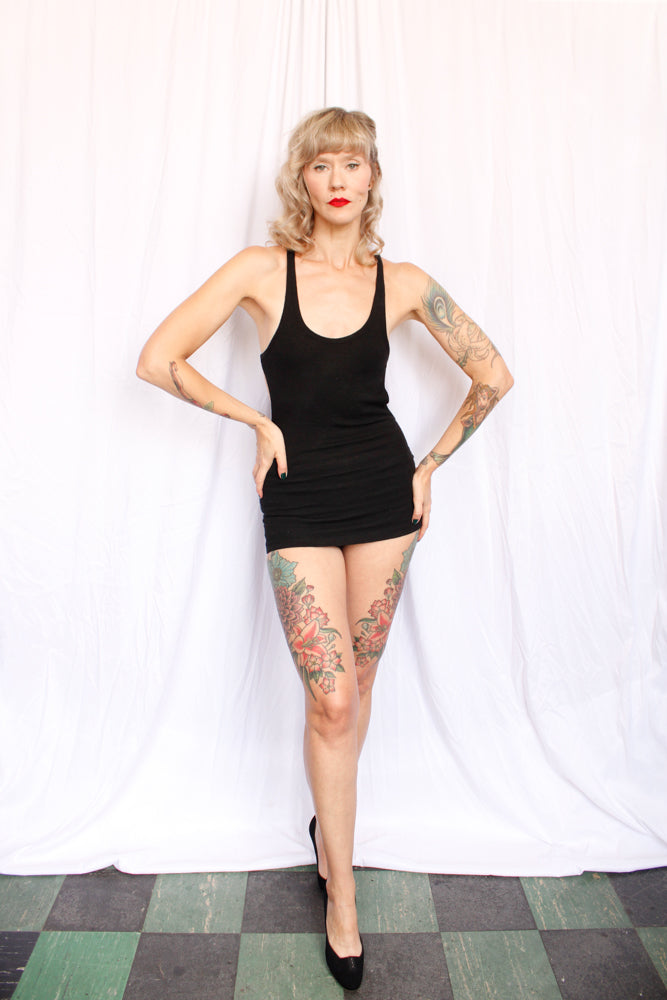 1920s Wool Jantzen Black Bathing Suit - Small