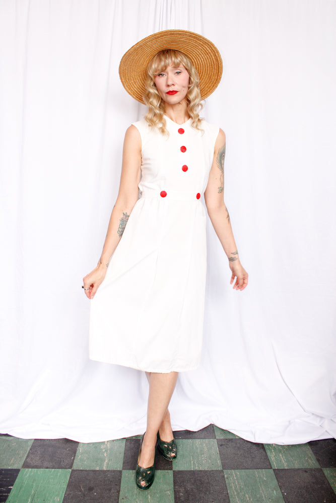 1940s Summer Woven Cartwheel Hat