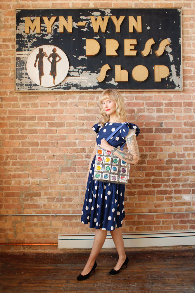 1991 Rare Collector's Edition "Safe Sax" Condom Vinyl Tote Bag