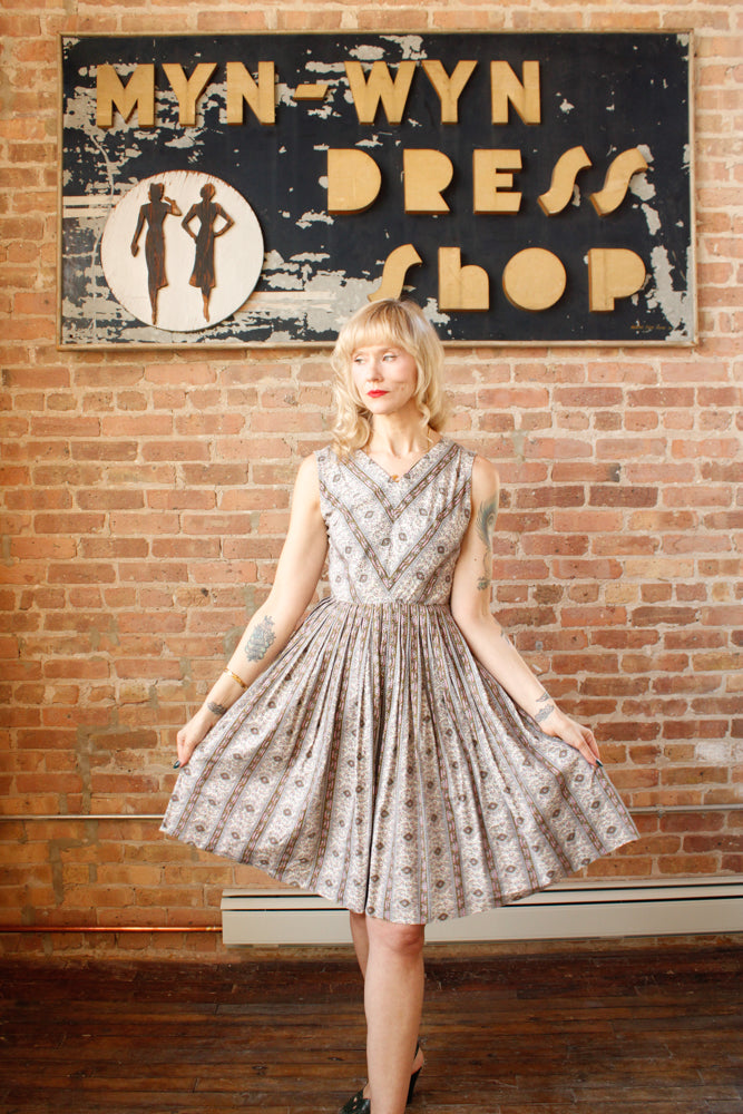 1950s Best & Co. Lavender Mint Dress - Small