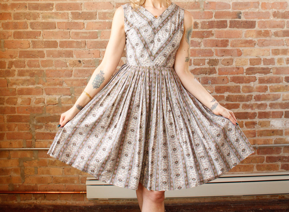 1950s Best & Co. Lavender Mint Dress - Small