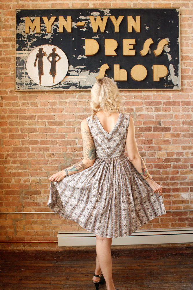 1950s Best & Co. Lavender Mint Dress - Small