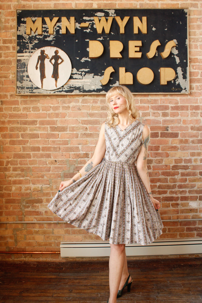 1950s Best & Co. Lavender Mint Dress - Small