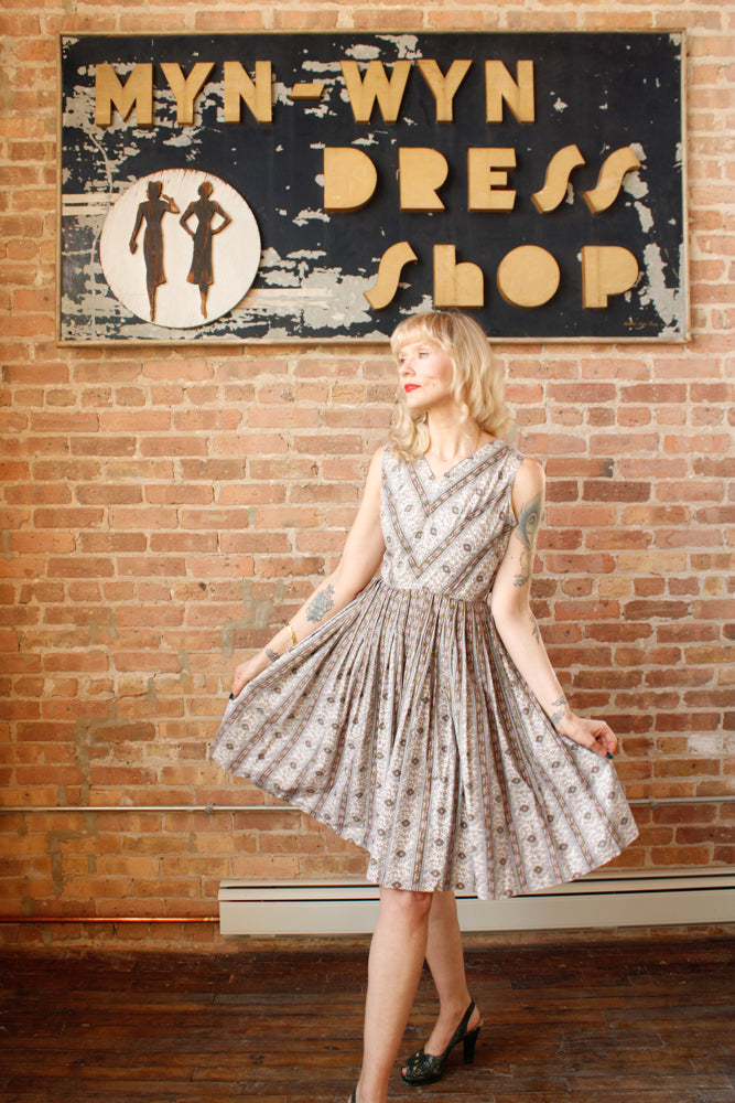 1950s Best & Co. Lavender Mint Dress - Small