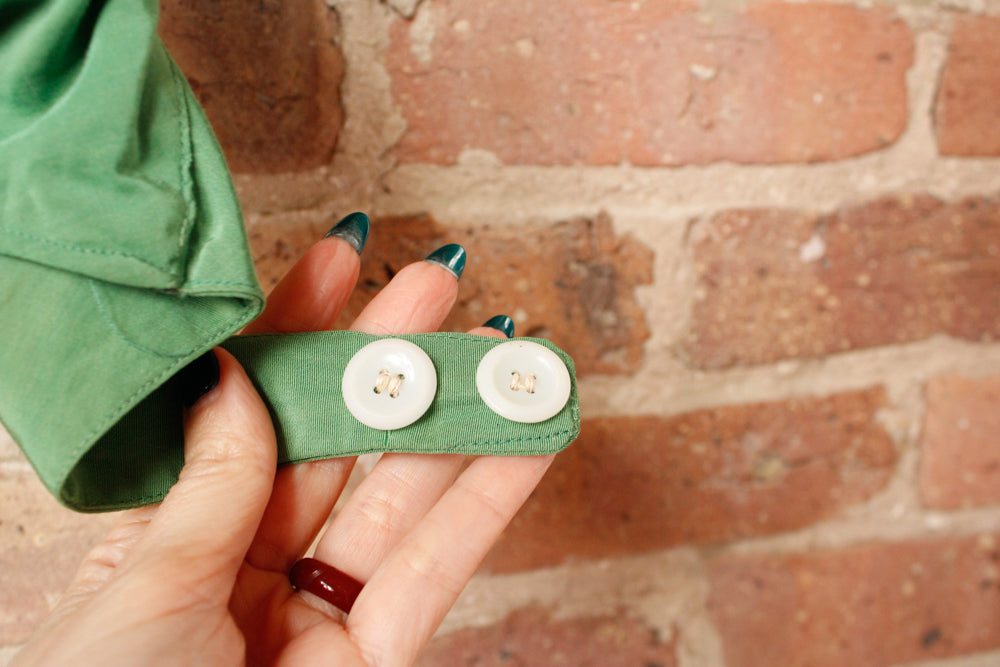 1940s Green Bikini Top - 32 Bust
