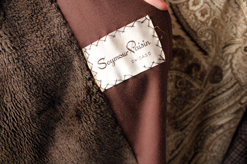 1970s Fall in New York Brown Coat - Large