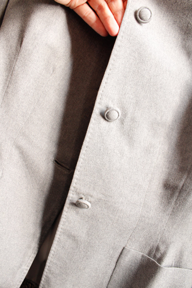 1940s Morris B Sachs Light Gray Suit - Small