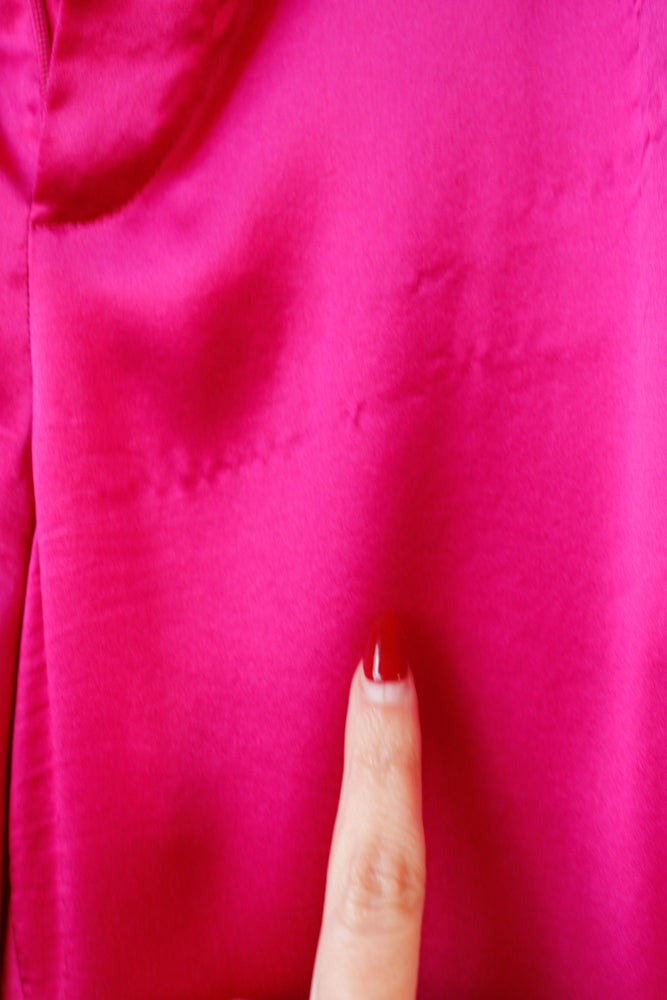 2000s Ralph Lauren Magenta Pink Silk Pants - Medium