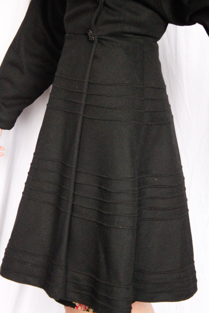 1950s Jolee Wool Princess Coat - Xs/S