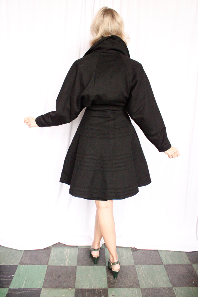 1950s Jolee Wool Princess Coat - Xs/S