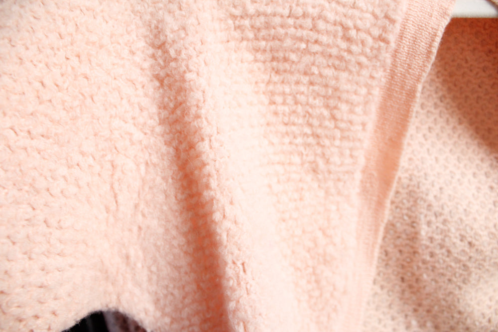 1950s Exmoor Pink Wool Shrug - S/M