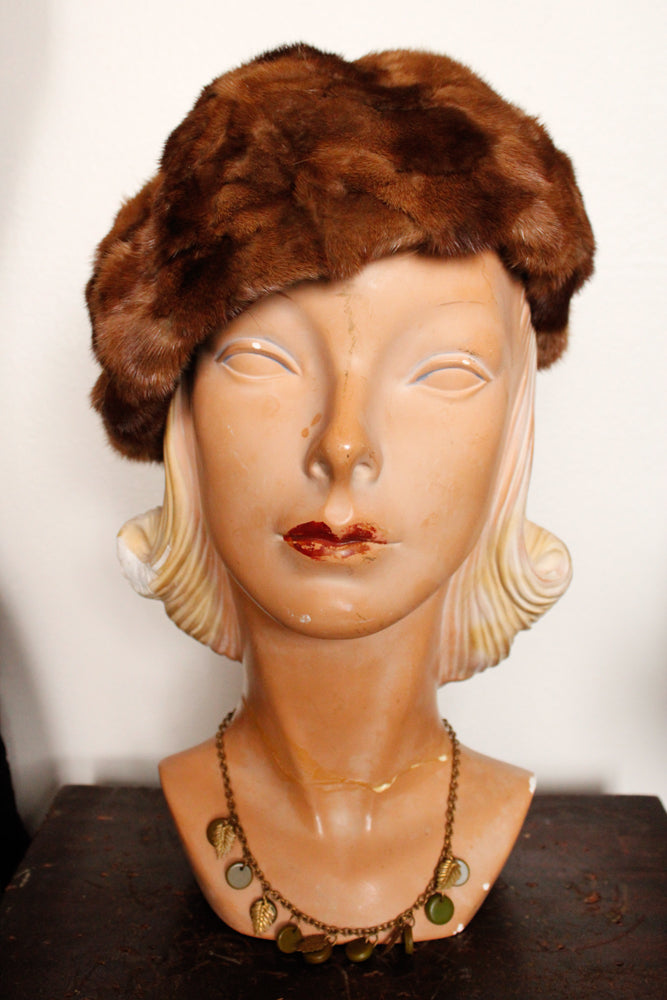 1940s Manhattan Winter Beaver & Wool Hat