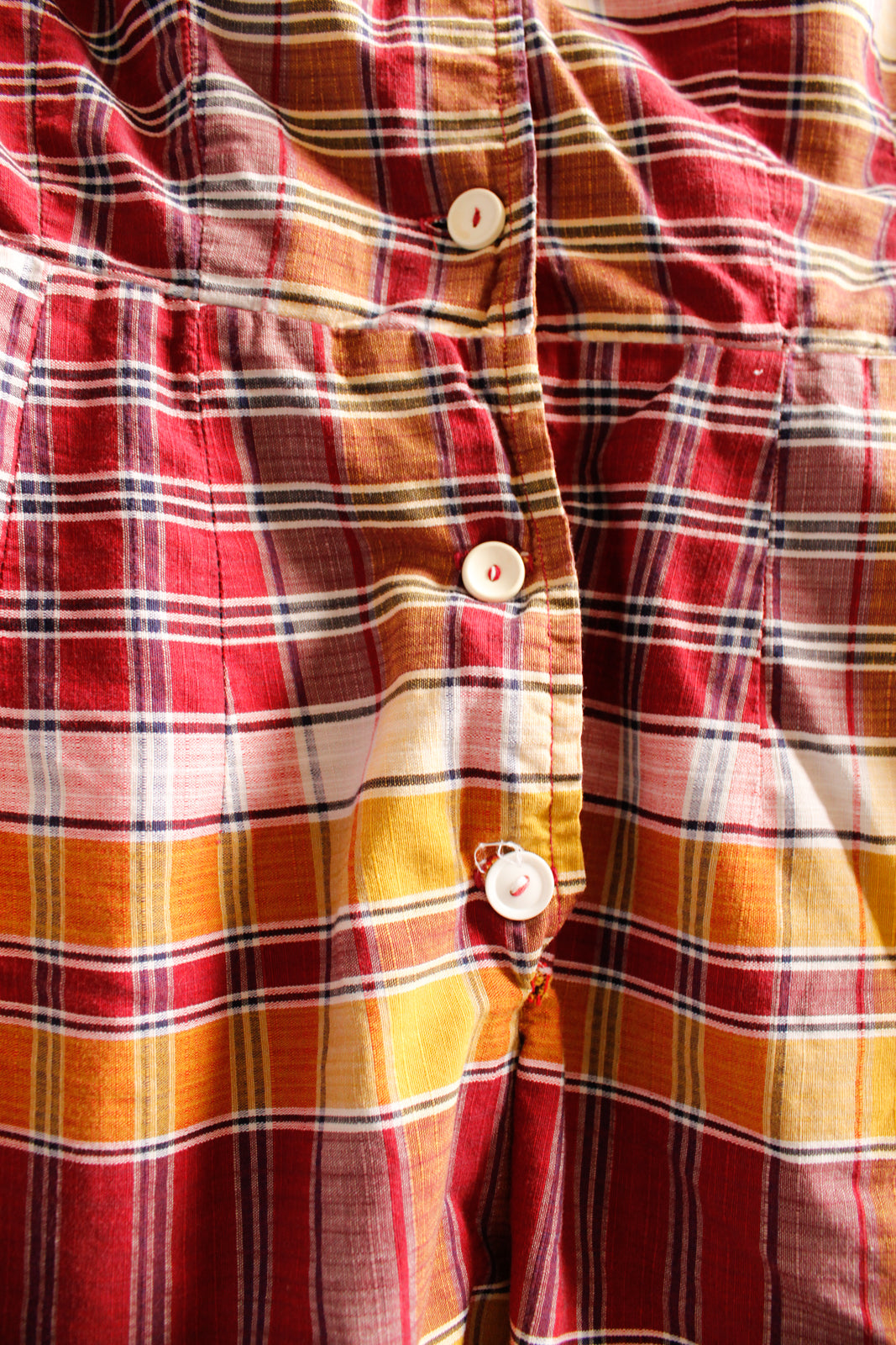 1950s Catalina Plaid Playsuit with Matching Skirt - XSmall