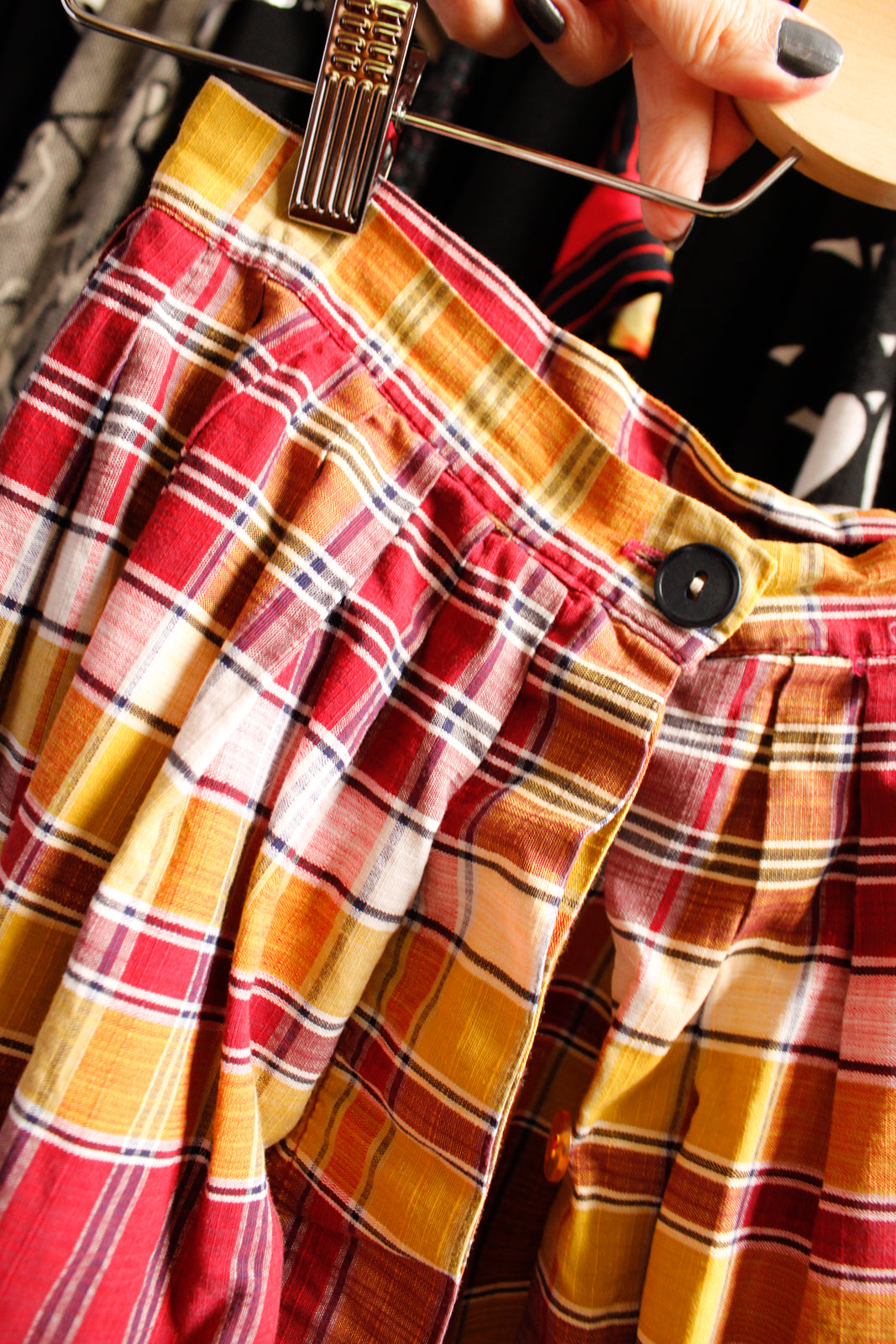 1950s Catalina Plaid Playsuit with Matching Skirt - XSmall