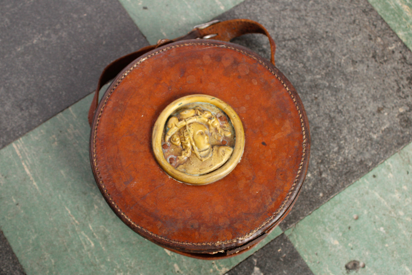 WWI Leather B.A.T. & S. Co. Artillery Sight Bag