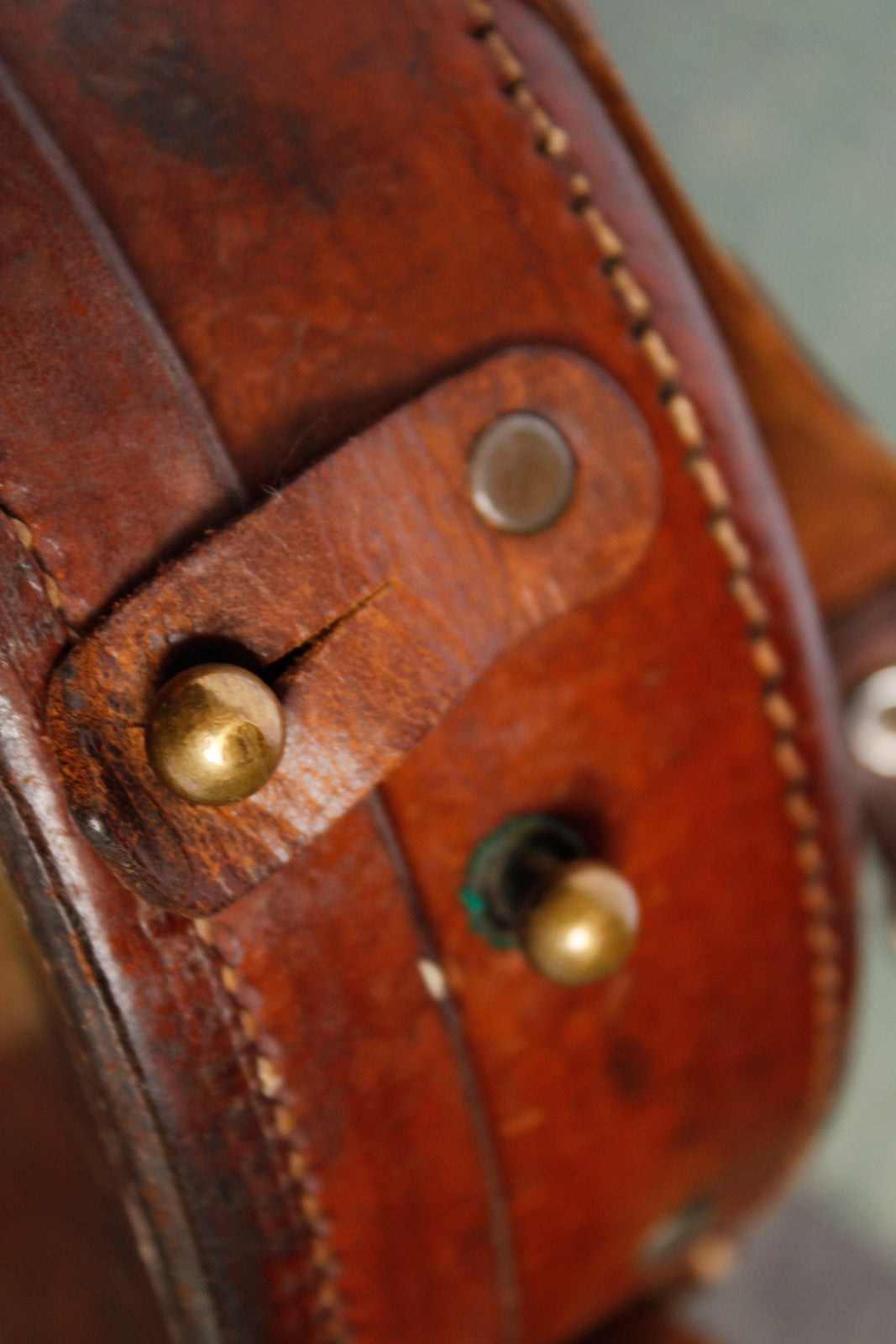 WWI Leather B.A.T. & S. Co. Artillery Sight Bag
