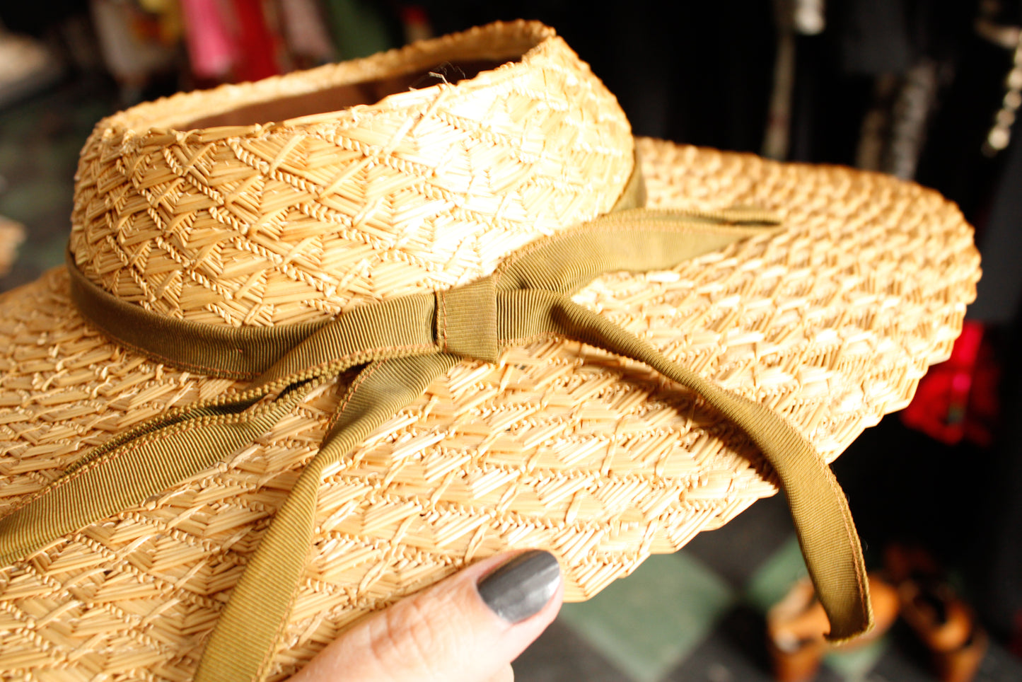 1940s Betmar New York Creation Straw Sun Hat