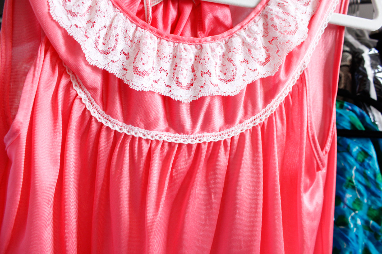 1960s Pretty Pink Pajama Short Set - S/M