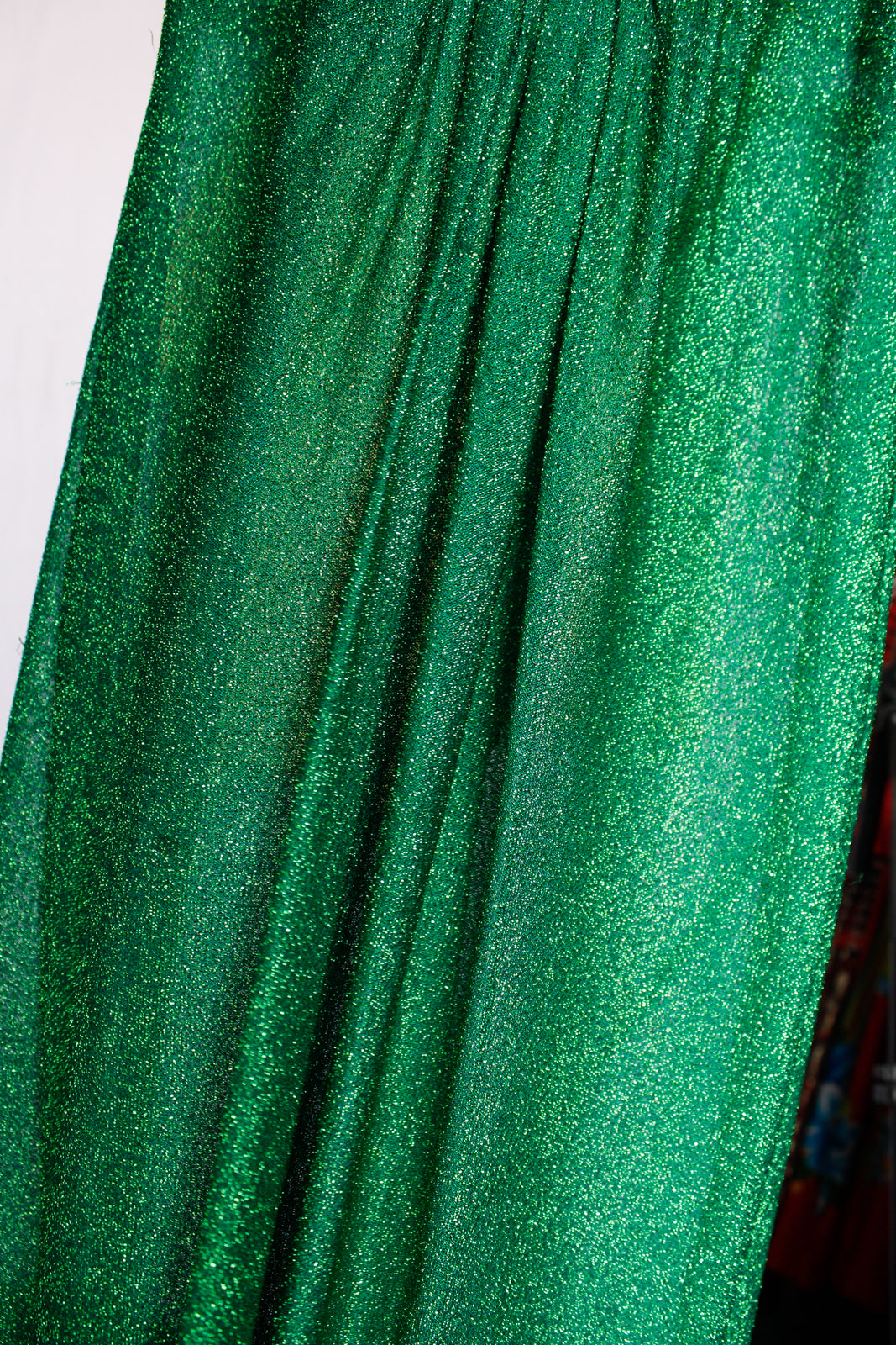 1970s Lurex Green Maxi Disco Dress - Xsmall-Small