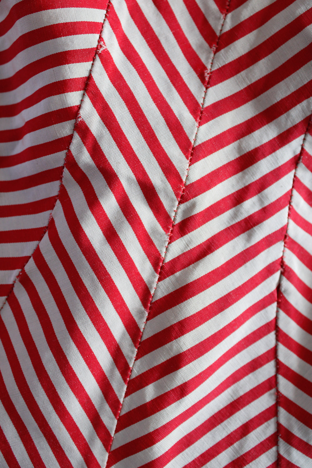 1940s Iconic Red Striped Bathing Suit - Medium