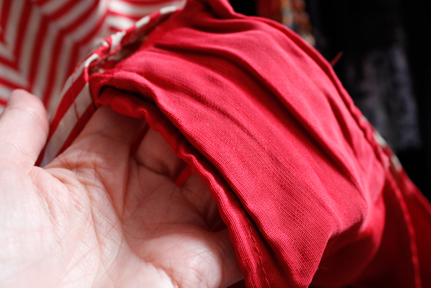 1940s Iconic Red Striped Bathing Suit - Medium