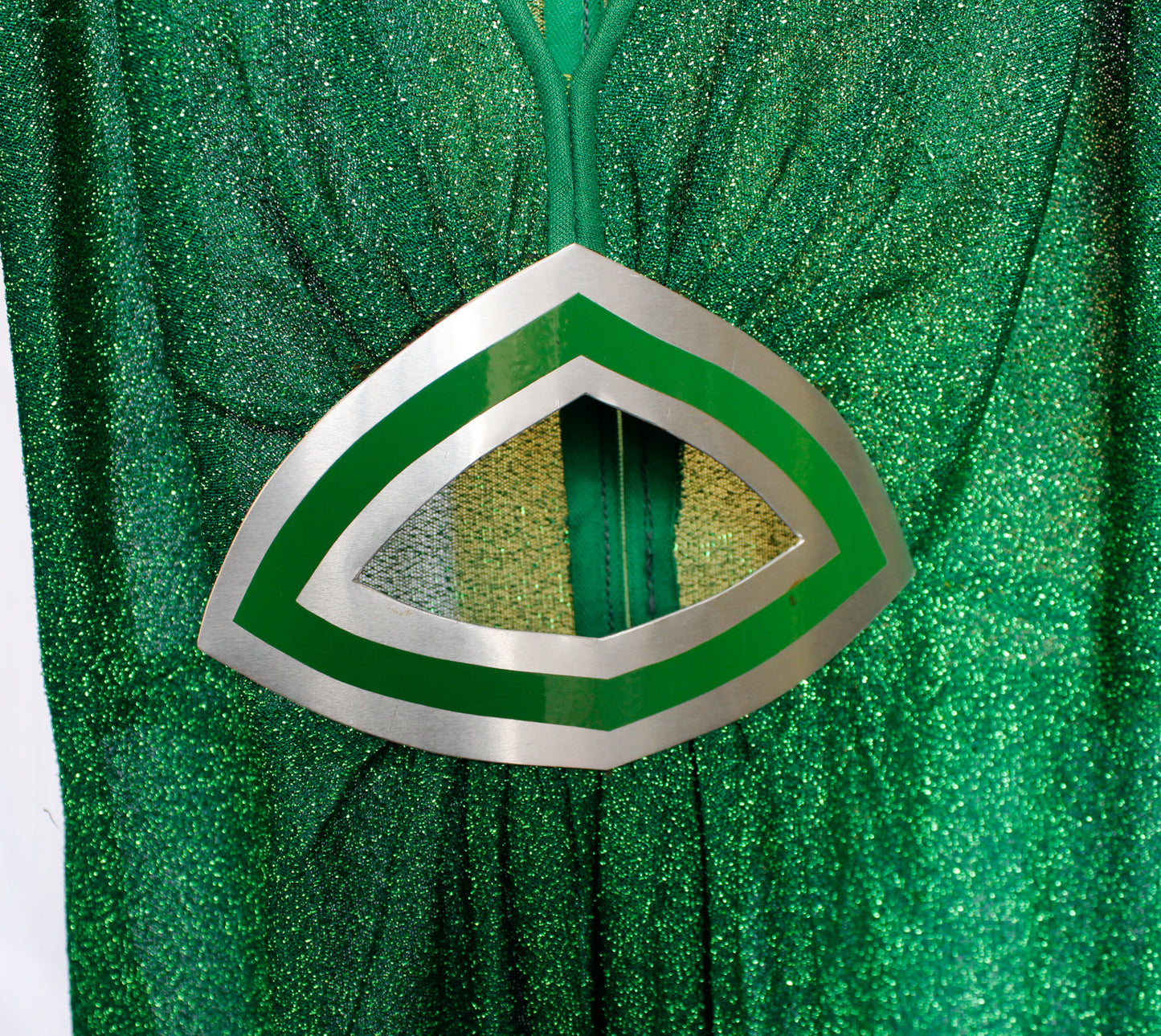 1970s Lurex Green Maxi Disco Dress - Xsmall-Small