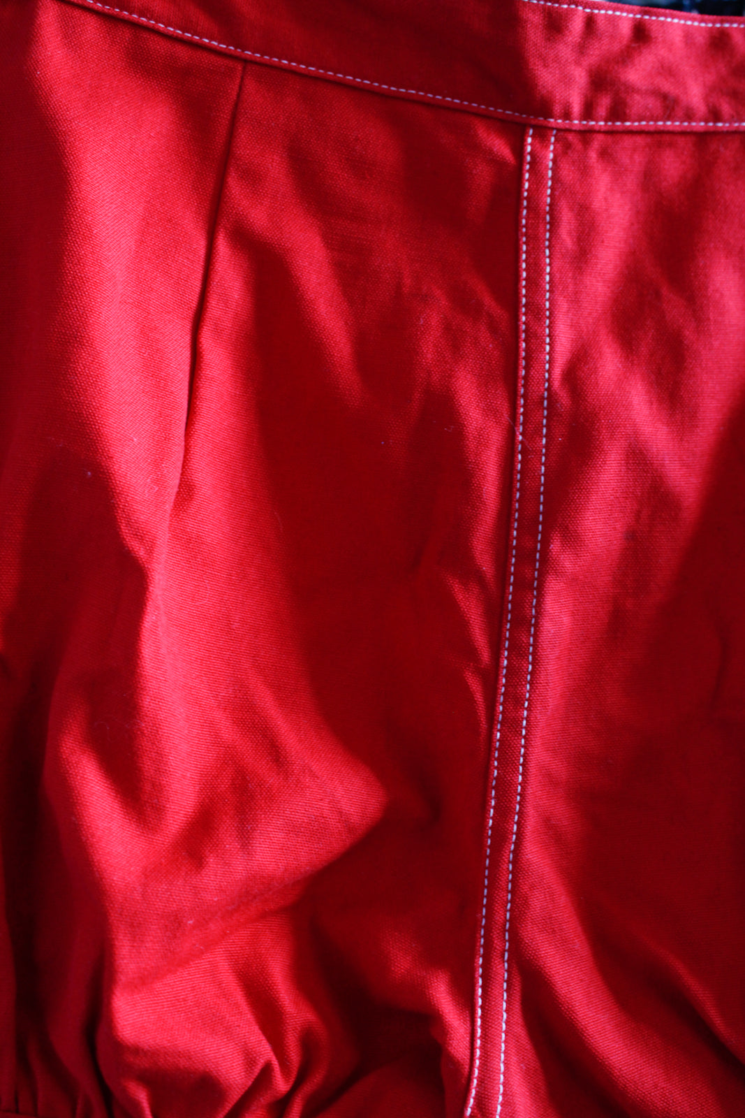 1950s White Stag Red Cotton Shorts - 27" waist