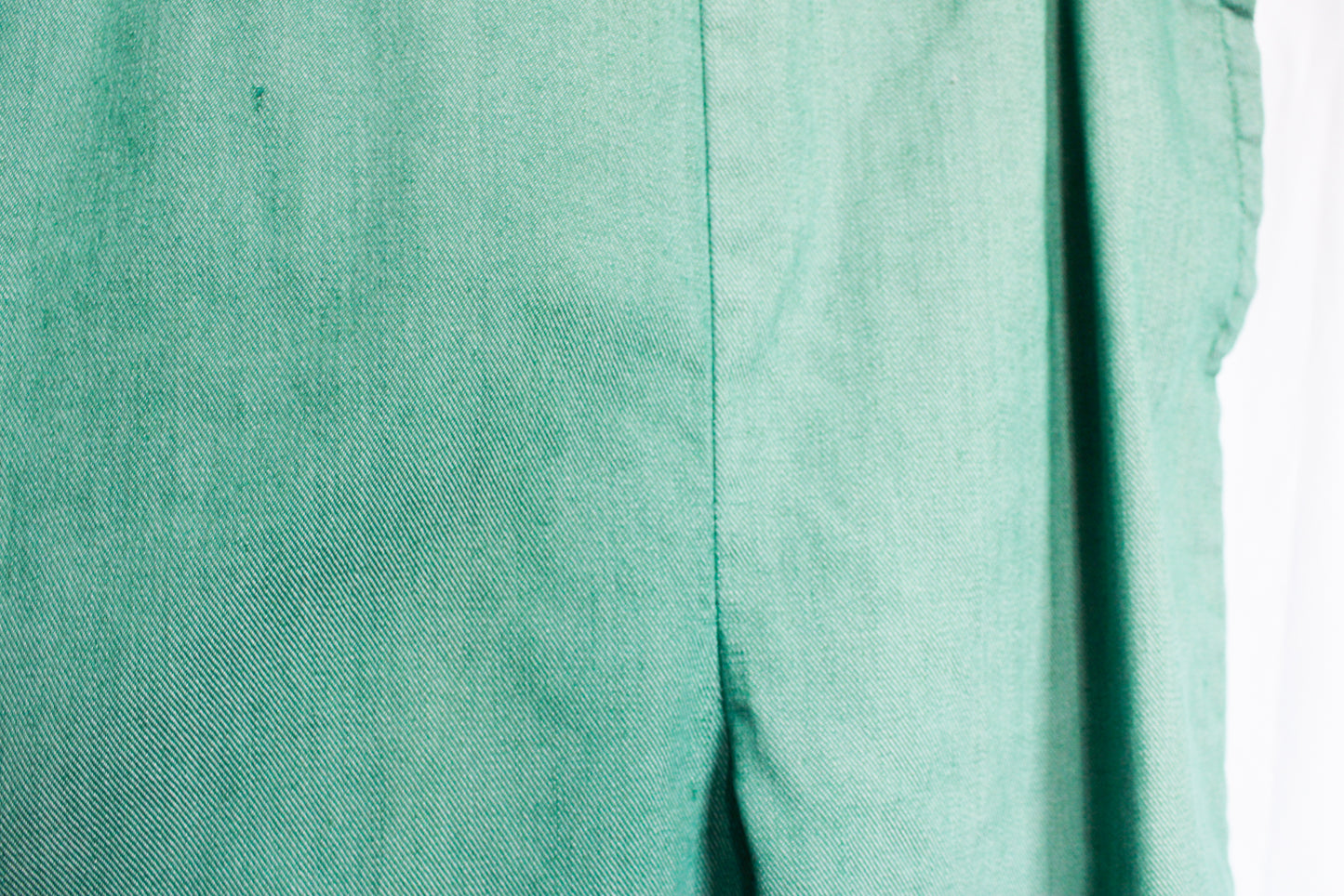 1950s Green Twill Cigarette Pants - 30w-32w