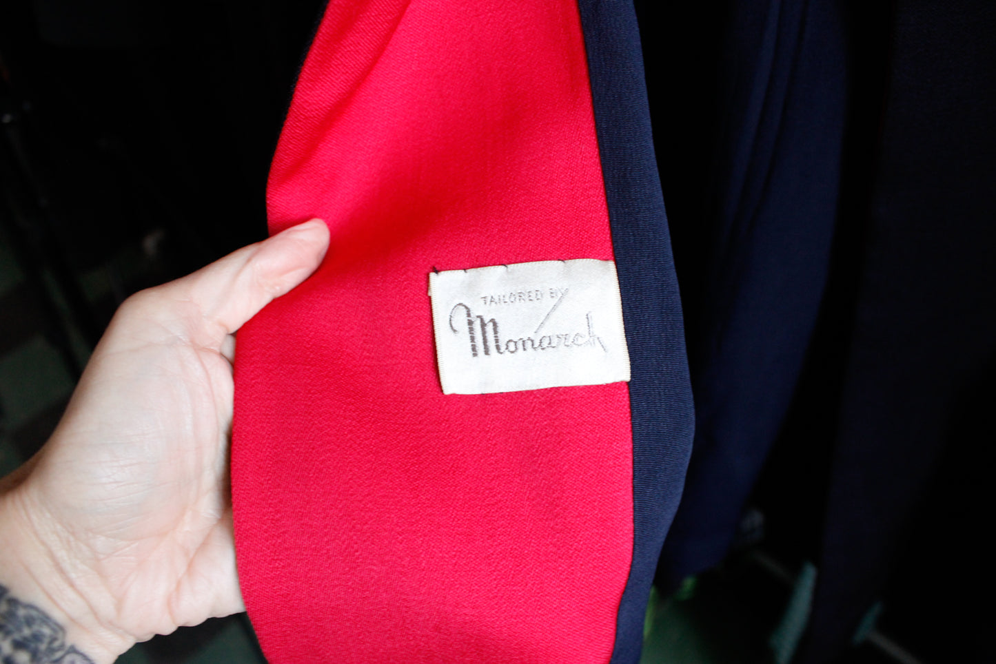1940s Monarch Gabardine Wool Swing Jacket - M/L