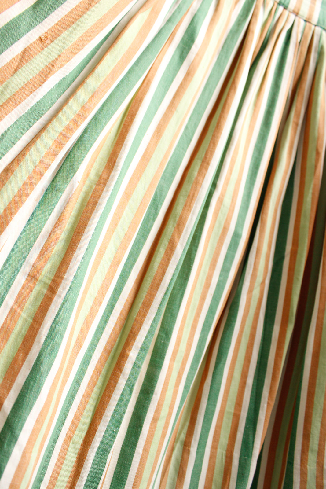 1940s Summer Blouse & Striped Skirt Set - Xsmall