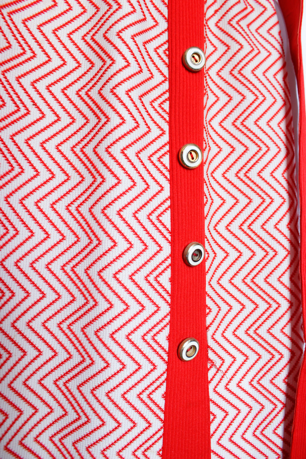 1960s Bold Orange Heavy Knit Dress - Small