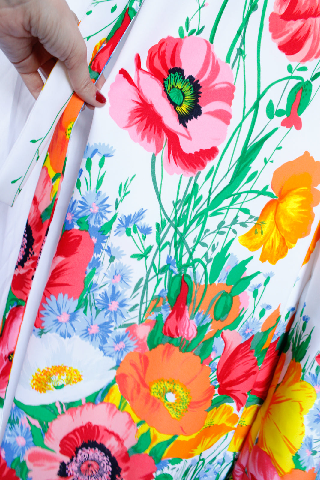 Late 1960s Bright Floral Jumpsuit - Small