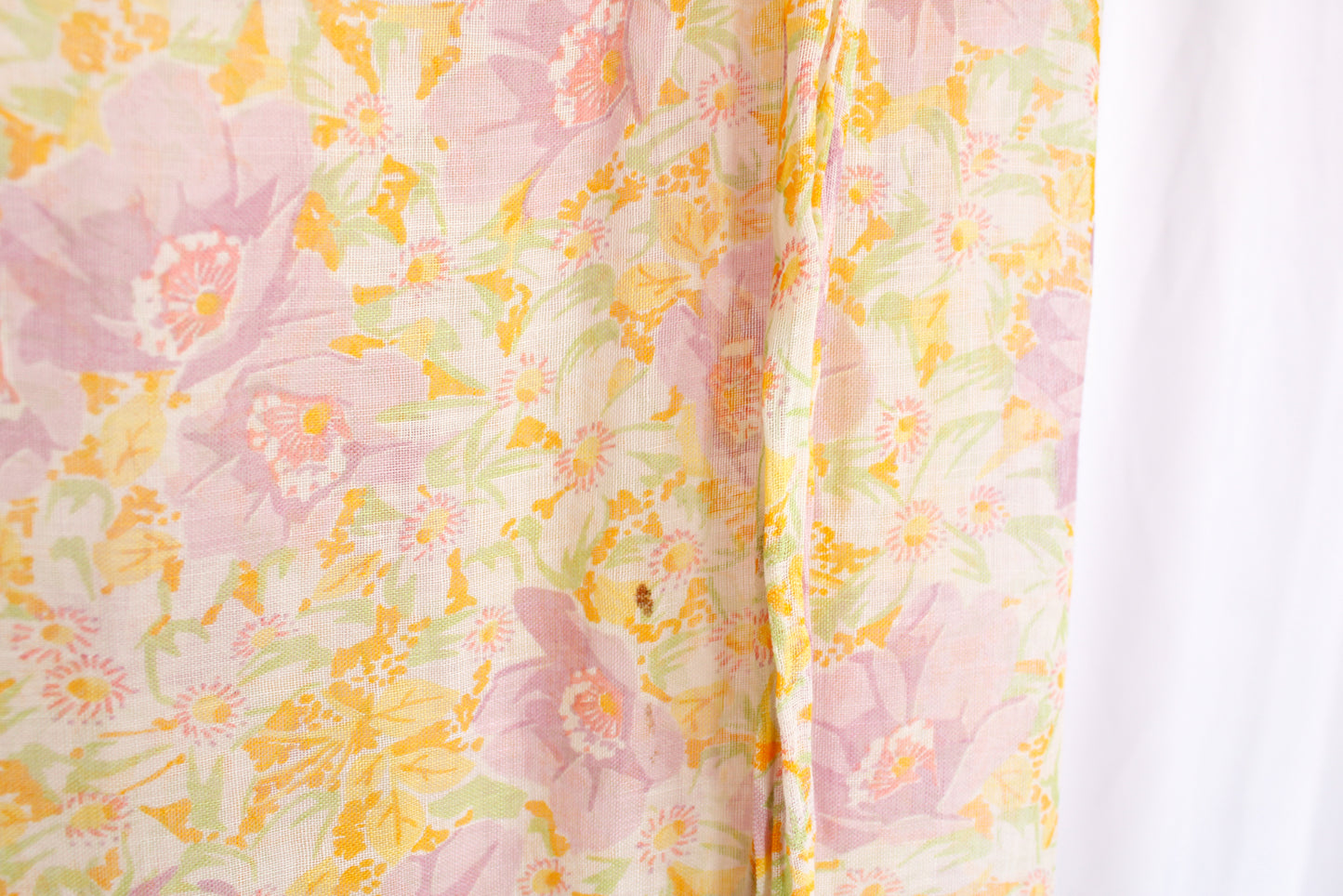 1930s Maie Frocks Cotton Purple Daisy Summer Dress - Med