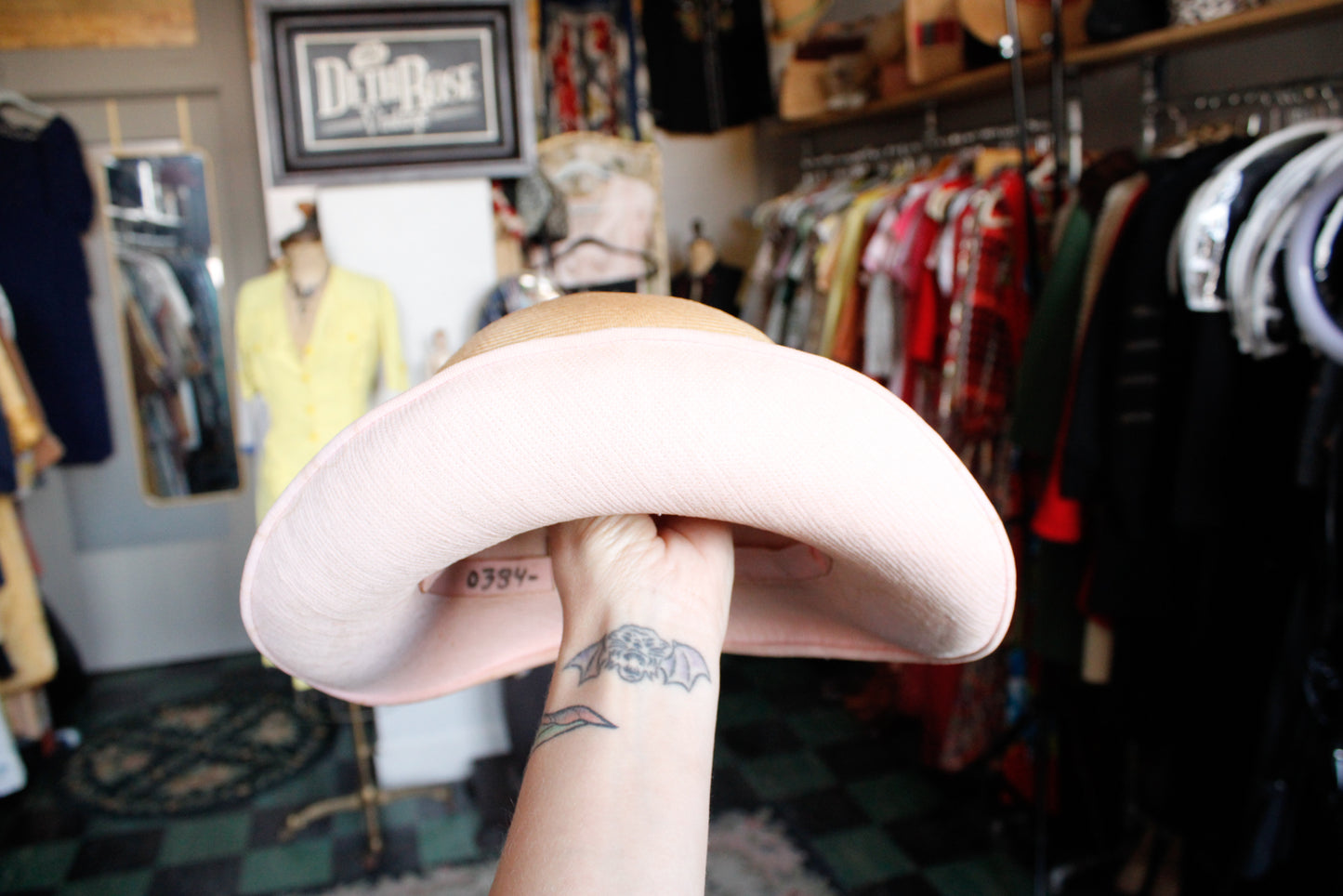 1930s Miss Alice Straw Summer Hat