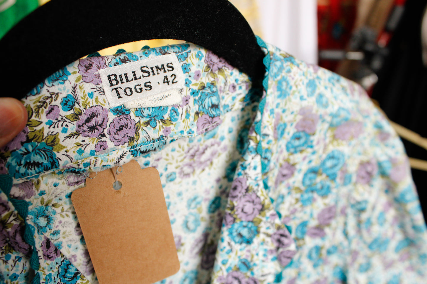 1940s Bill Sims Togs Floral Day Dress - XXLarge