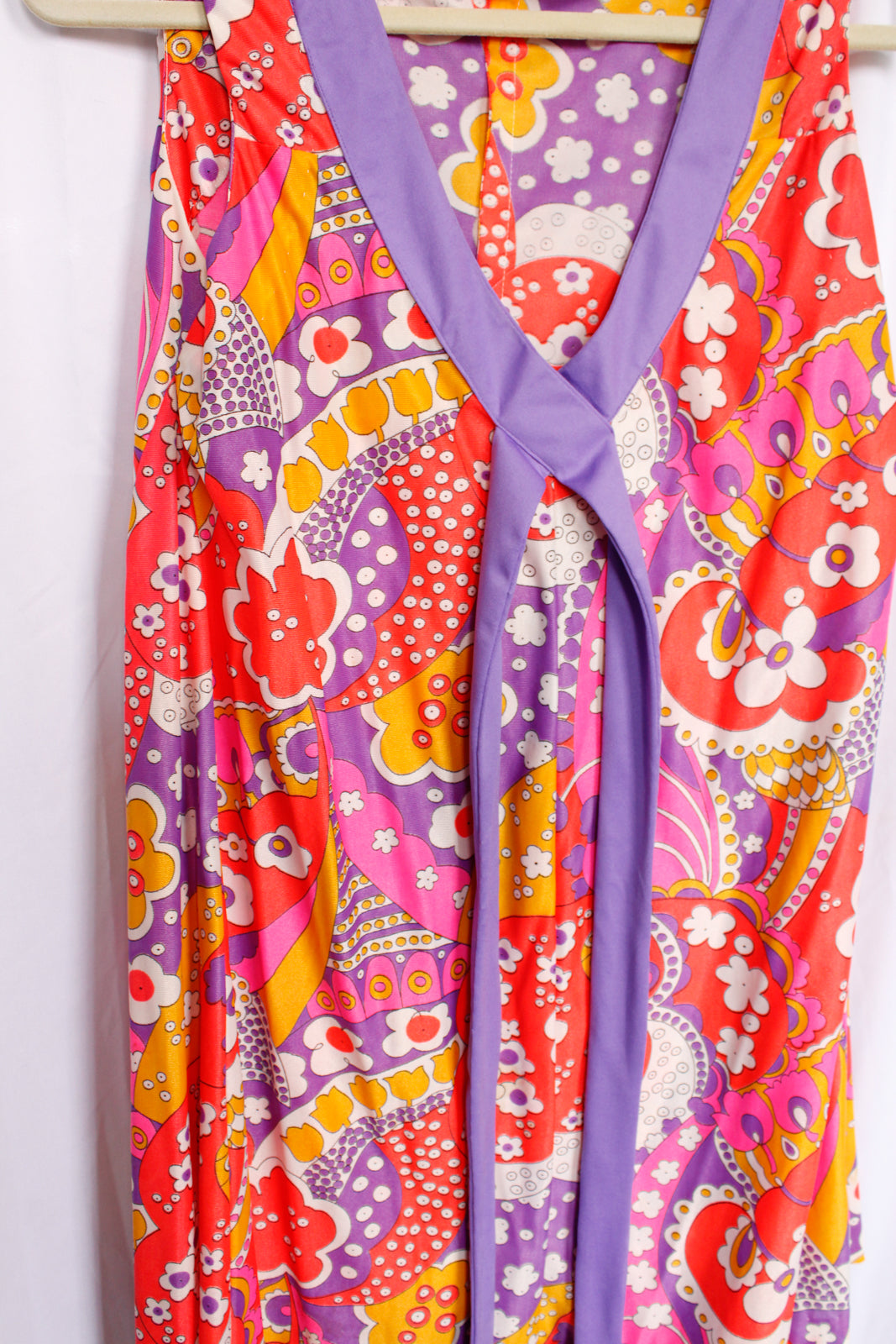 1970s OOPs! Psychedelic Print Mini Dress & Pant Set - Medium