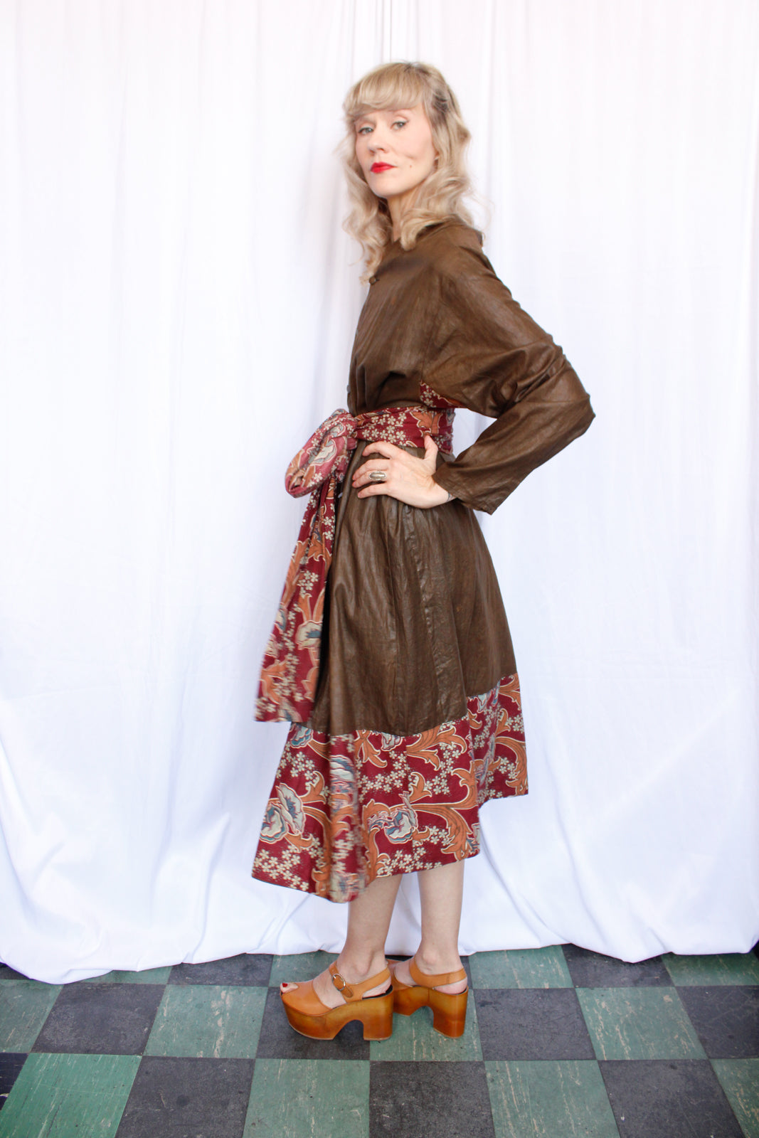 1900s Oddfellows Floral Jacket with Sash - XXL