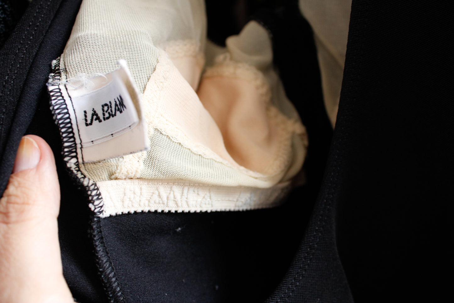 1980s LaBLanca Black One Piece Swimsuit - S/M