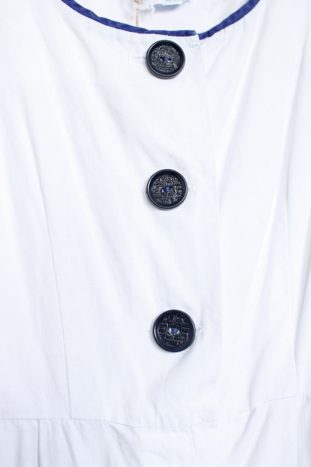 1950s Secret Shorts White Jumpsuit - Large