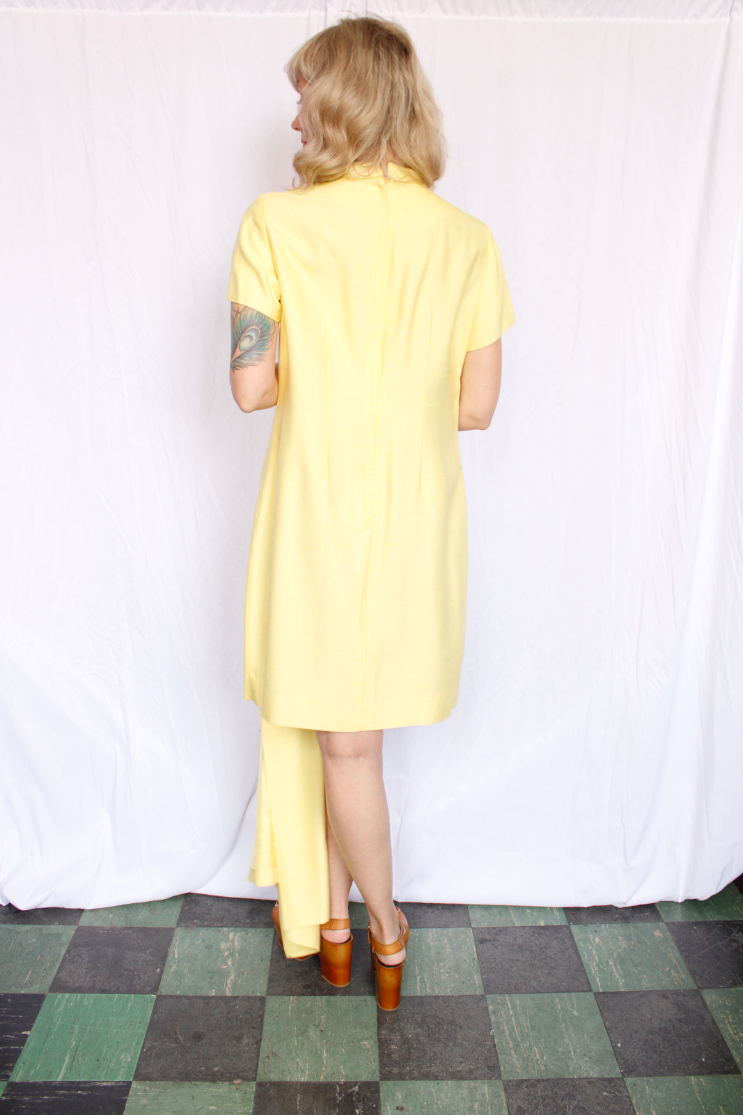 1960s Samuel Grossman Duponi Silk Dress & Jacket - Large