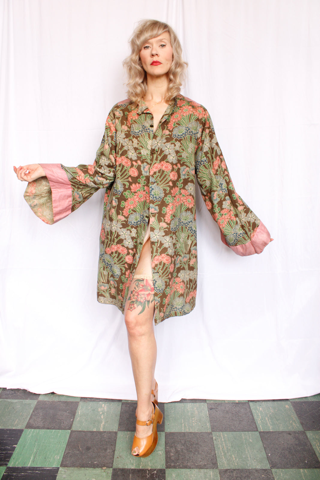 1900s Oddfellows Floral Cotton Jacket - XXL
