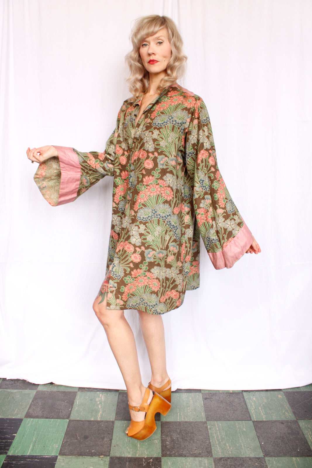 1900s Oddfellows Floral Cotton Jacket - XXL