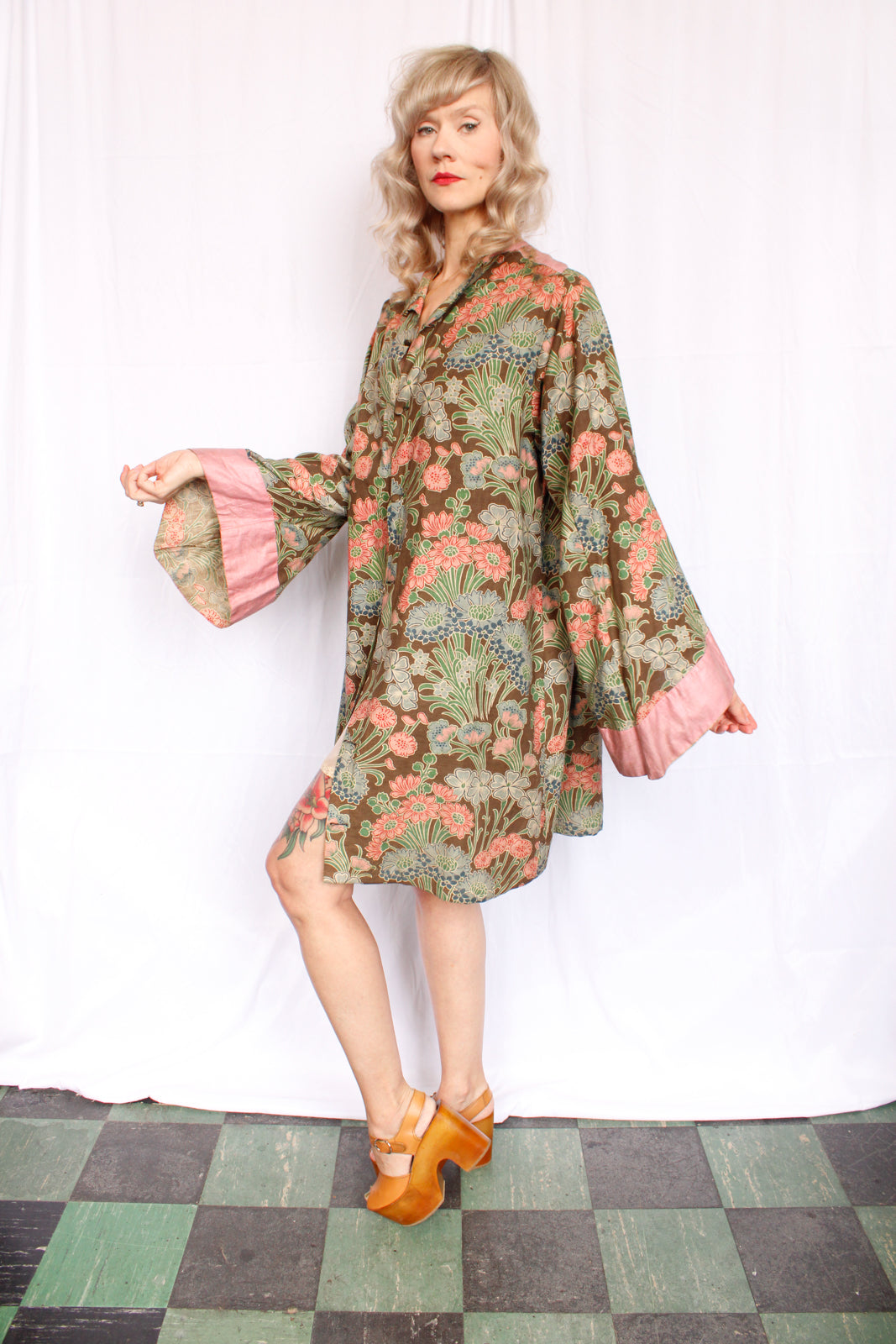 1900s Oddfellows Floral Cotton Jacket - XXL