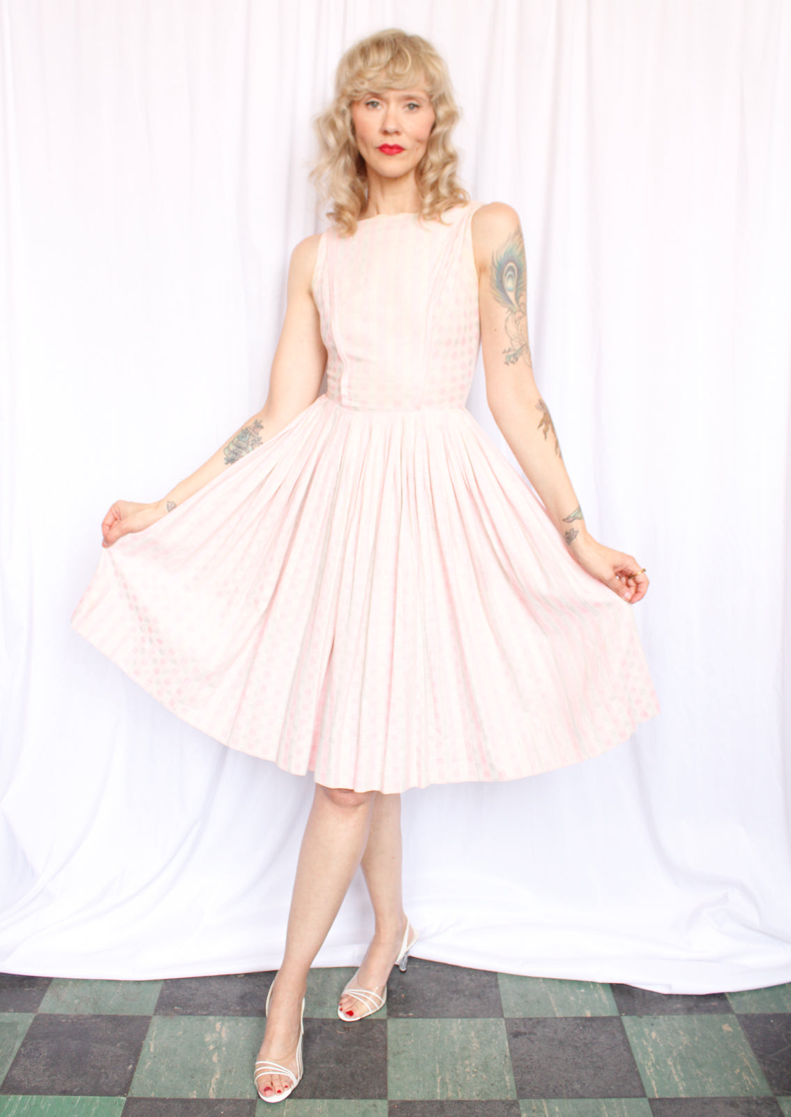 1950s Bobbie Brooks Gingham Dress - Xsmall