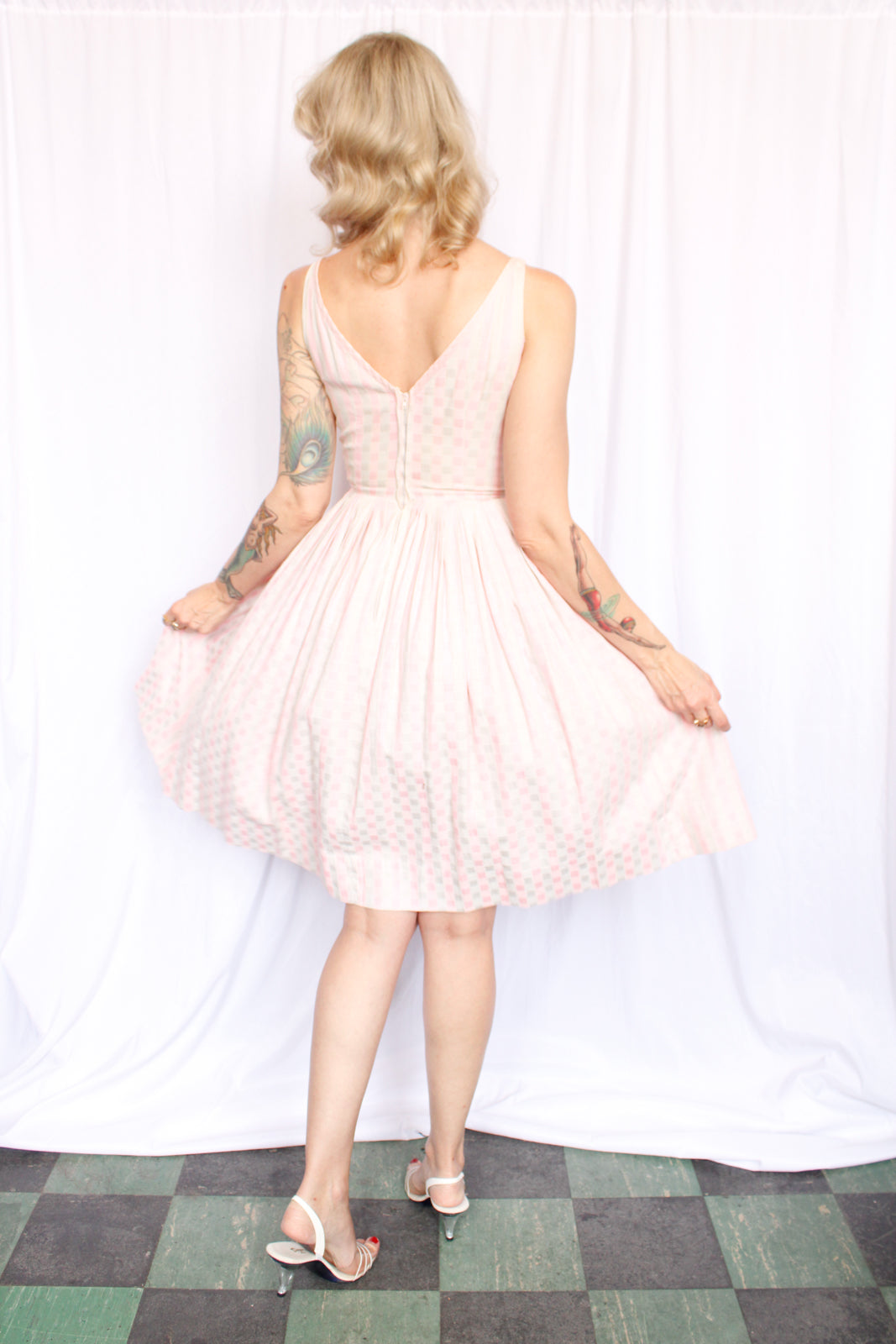 1950s Bobbie Brooks Gingham Dress - Xsmall