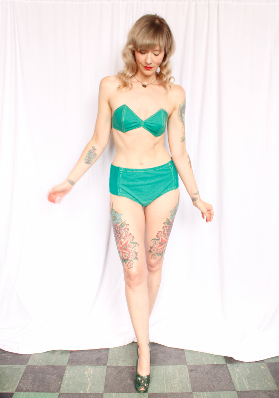 1940s Very RARE French Port Cros "Modele Deposé" Bikini - Small