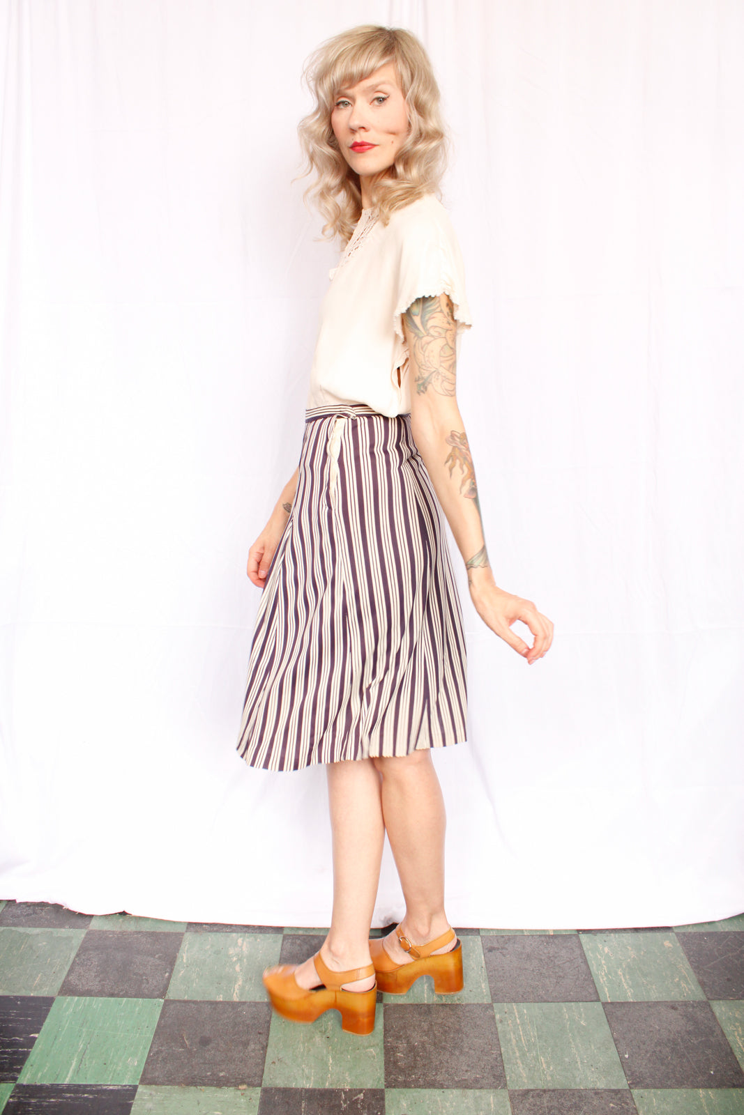 1940s Maison France Rayon Blouse - Medium