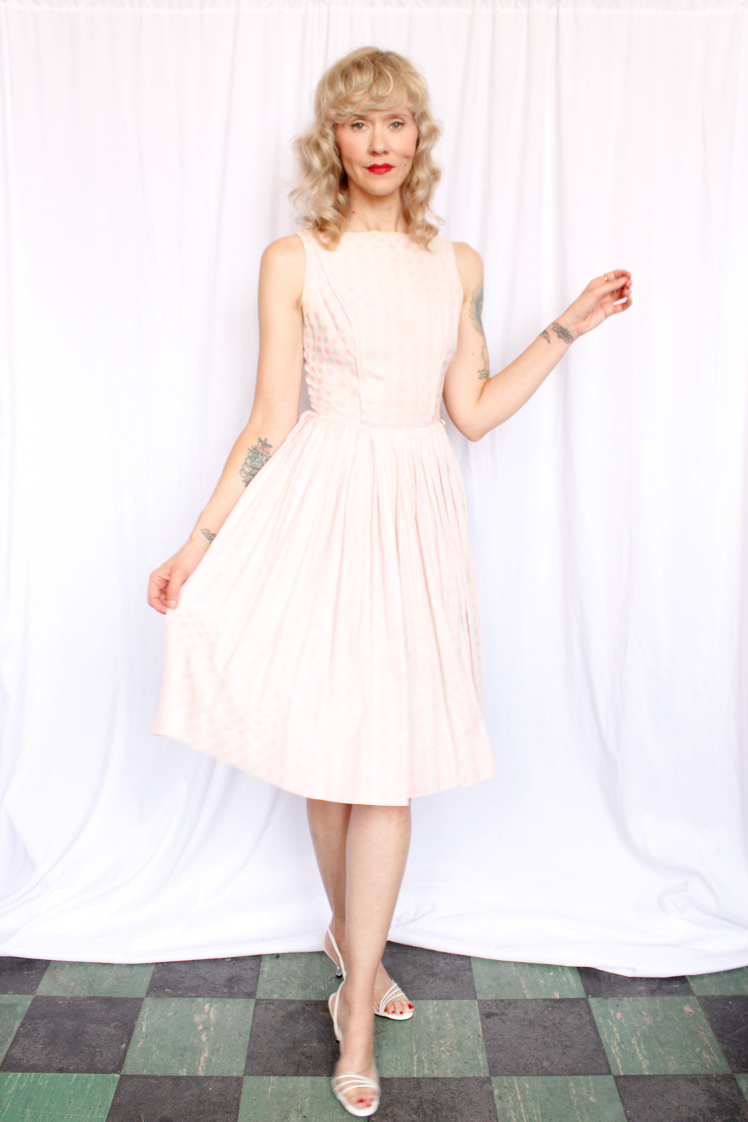 1950s Bobbie Brooks Gingham Dress - Xsmall