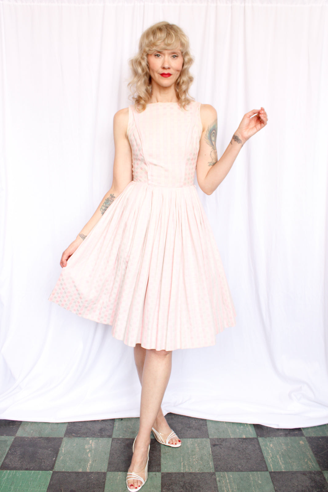 1950s Bobbie Brooks Gingham Dress - Xsmall